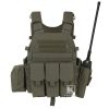 KRYDEX LBT-6094A Tactical Modular Vest Triple Mag/Radio/Dump Pouch Airsoft Hunting Battle Plate Carrier MOLLE Vest Camo MC