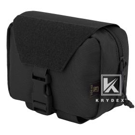 KRYDEX Tactical Rip Away Medical Pouch Tear Off First Aid IFAK Pouch MOLLE EMT Holder 4 Colors Outdoor Emergency Survival Bag (Color: Black)