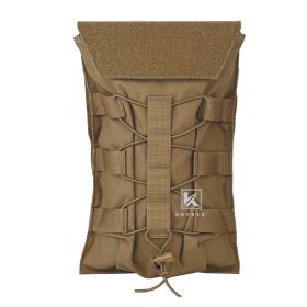 KRYDEX Tactical 50 oz Hydration Carrier MOLLE Pack Modular 1.5L Water Bladder Pouch Bag Hunting Airsoft Outdoor Accessories (Color: Coyote Brown)