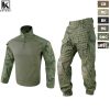 KRYDEX CP Style Tactical Camouflage Shirt & Pants Kit G3 Combat BDU Uniform Set For Outdoor Hunting Gear