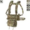 KRYDEX MK3 MK4 Micro Fight Chassis Modular Chest Rig Airsoft Hunting Combat Tactical Carrier Vest w/ 5.56 7.62 Magazine Pouch