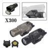 Tactical Surefire X300 Ultra Metal Weapon Momentary Constant Flashlight Pistol Scout Light Airsoft Outdoor Hunting Gun 20mm Rail